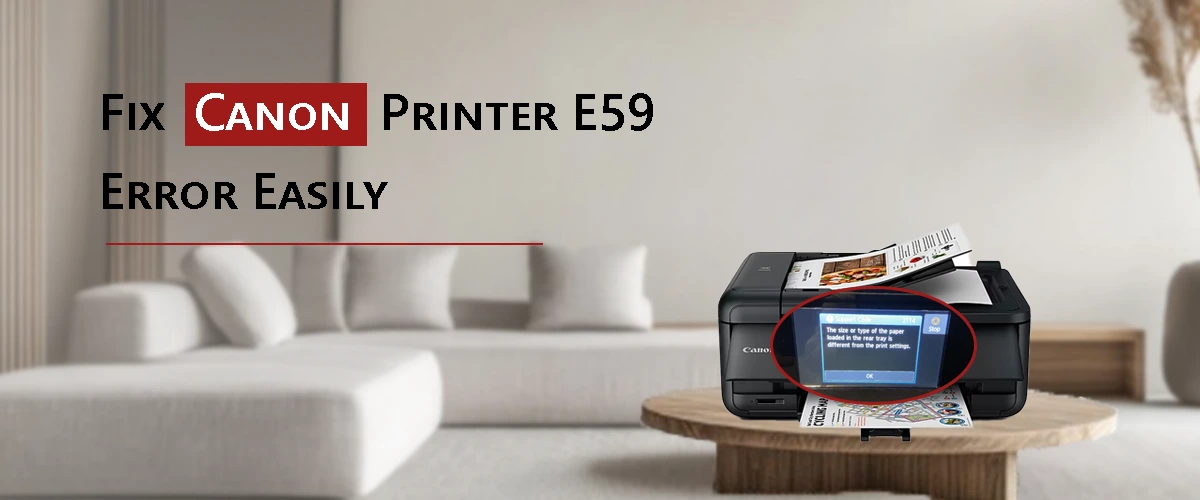 Fix Canon Printer E59 Error Easily