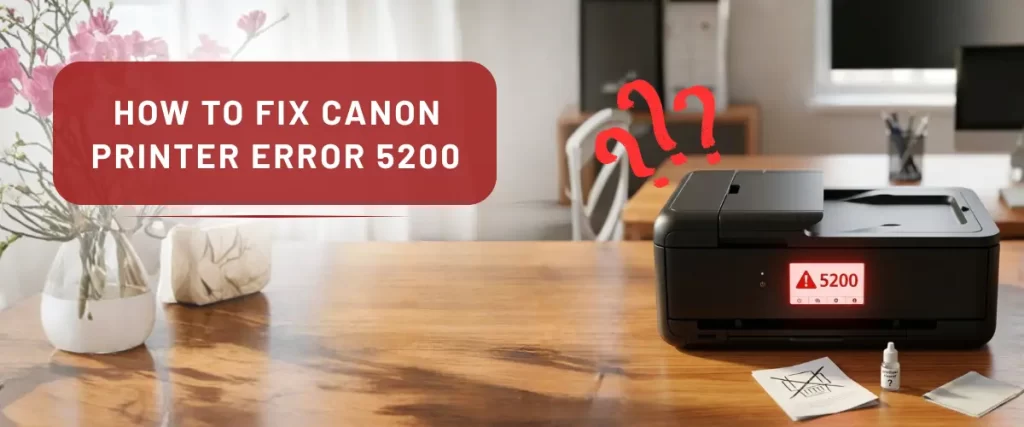 How To Fix Canon Printer Error 5200